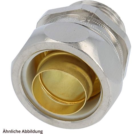 FLEXA US-M Metallverschraubung gerade Gewinde M32x1,5 für Schlauch-Außendurchmesser 36,0mm für Schlauch-Innendurchmesser 27,0mm - 1 Stück (1/3)