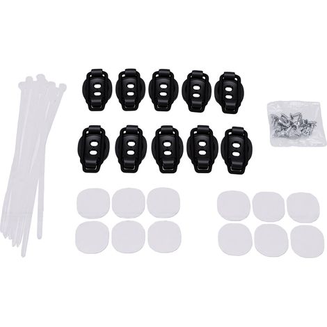 Clips de gestion des câbles, organisateur de câbles auto-adhésif réglable avec boucle élastique pour la maison, le bureau et les salles de jeux (1/5)