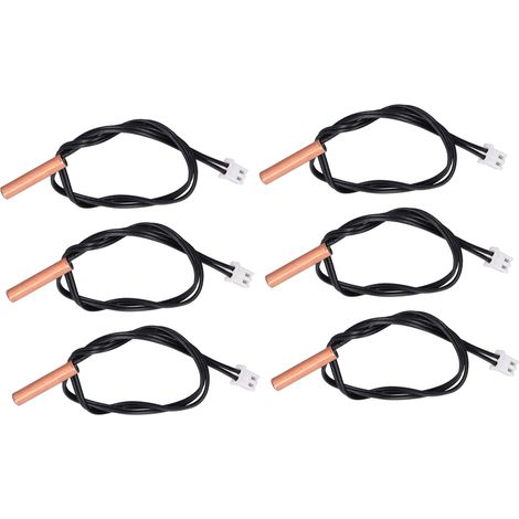 Lot de 10 sondes de température 10K en cuivre PVC étanches à thermistance NTC pour climatiseur (1/5)