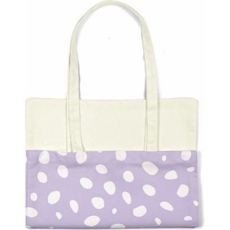 Tote bag en coton réutilisable Bonamaison - sac shopping 34x40 cm, anses 30 cm (1/4)