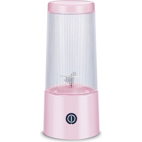Portable Blender Cup, Electric Usb Juicer Blender, Mini Blender Portable Blender For Milkshakes And Smoothies, Juice, Pink (1/5)