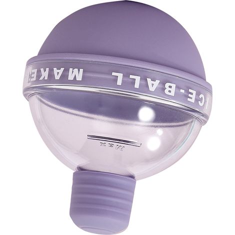 Moule à glaçons sphériques, démoulage facile, non toxique et inodore, en silicone violet, idéal pour les cocktails et autres boissons. (1/5)