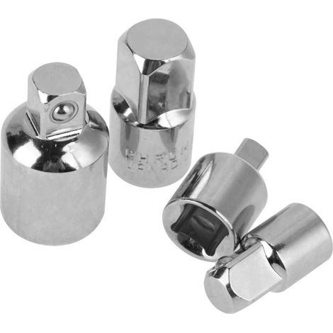 Adaptateur De Douille - Acier Chrome Vanadium - Réducteur 1/2 Pouces À 3/8 Pouces - Pour Clés À Douilles - 4 Pièces (1/5)
