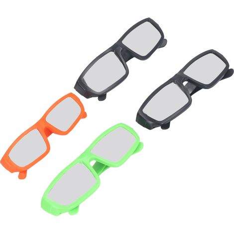 Lot de 4 lunettes d'observation d'éclipse solaire, lunettes de protection portables pour adultes et enfants (1/5)
