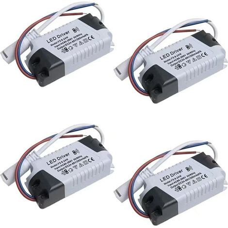 4 Pack 8-24W LED Driver Dimmable Power Supply Waterproof Transformer for LED Lighting (1/5)