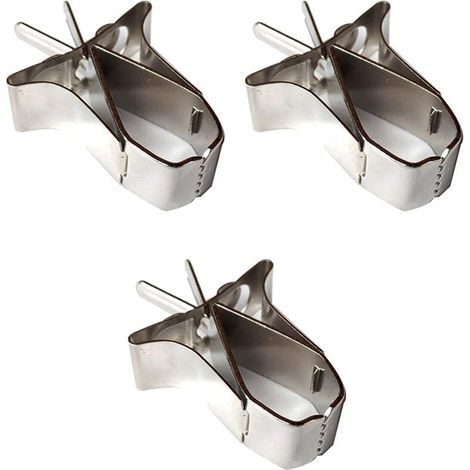 SHINING HOUSE Comedero para pájaros para loros, 3 piezas de acero inoxidable, soporte para frutas y pájaros, comedero para pájaros, comedero para verduras, animales pequeños, Adélala (1/5)