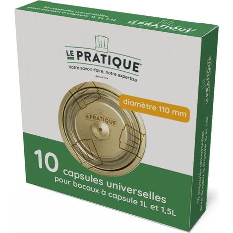 Capsule Universali per Barattoli ø110mm Confezione da 10 - La Pratica