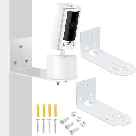 Support mural compatible avec les caméras de sécurité Ring Pan-Tilt Indoor et Eufy Indoorcam E220, support de plafond pour caméras, support de fixation auto-adhésif, pour une utilisation intérieure et