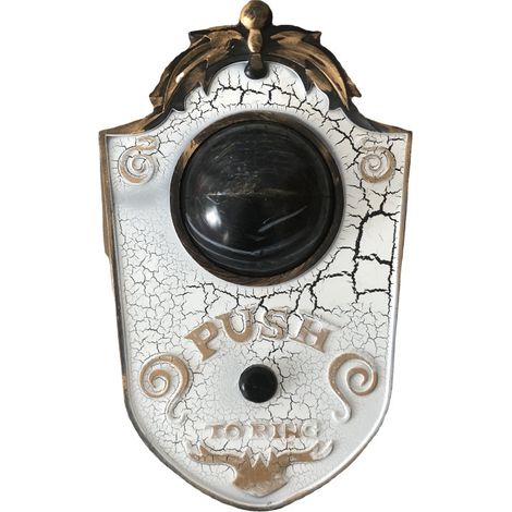 Halloween Doorbell Animated Eyeball Halloween Decor with Spooky Sounds Haunted House Party Prop Decoration White (1/5)