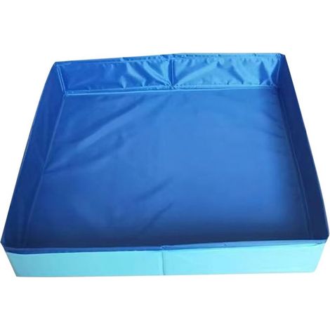 Piscine pliable pour chien - Piscine pour chien - Pataugeoire pour animaux de compagnie - Piscine pour chien en PVC (50 x 50 cm) (1/5)