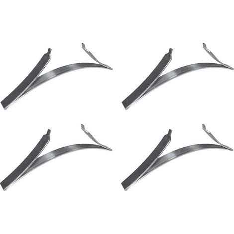 Cyclingcolors – Ressorts en métal acier pour butée arrêt rail inférieur porte coulissante – Lot de 4 – Largeur 6,4mm – Fixations pour tiroir