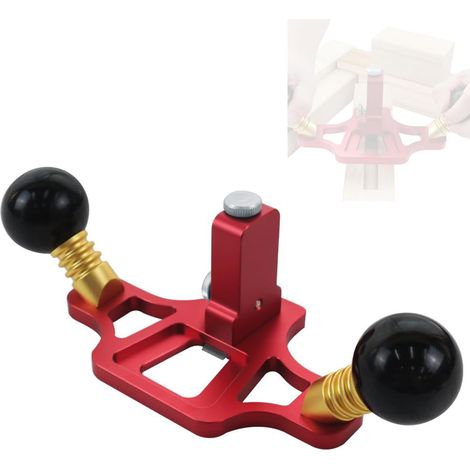 Rabot de travail du bois Raboteuse à rainures en alliage d'aluminium manuelle avec profondeur coupe réglable pour la finition Rabotage - (1/5)