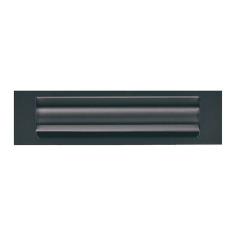 Entrée de boîte aux lettres isolante 236x30 mm – Isolation thermique et phonique – Étanche à la poussière – Noir RAL 9005 – Goettgens