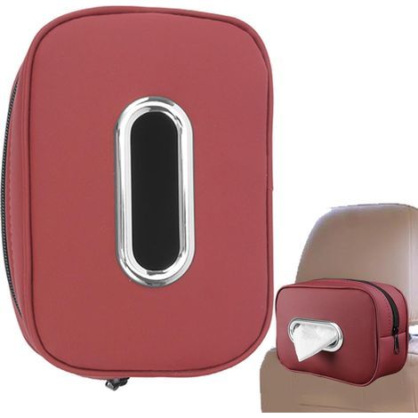 Porta-scatoletta di fazzoletti per auto, grande porta-salviette per auto - Accessorio parasole, porta-fazzoletti per parasole dell'auto e (1/5)