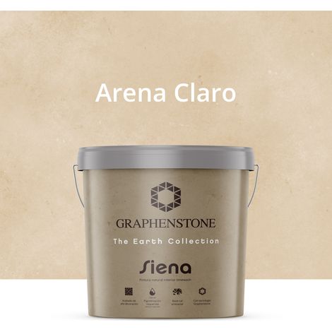 Pintura Ecológica INTERIOR Efecto LIMEWASH Base Cal SIENA Color ARENA CLARO 12L