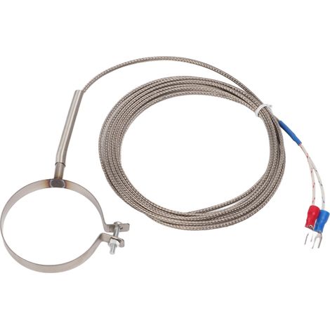Sonde de contrôle de température à large plage de haute sensibilité avec filetage pour thermocouple (0-400°C, multi-tailles), adaptée aux instruments industriels. (1/5)