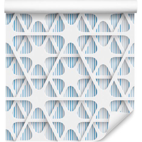 Carta da parati con motivo geometrico ottico 3D per soggiorno e camera da letto, 50x1000 cm (1/5)