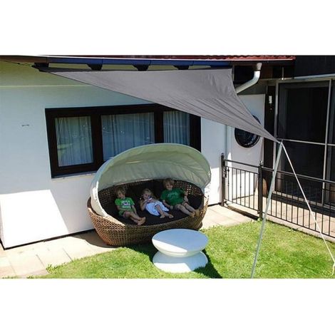 parasol de jardin exterieur,Voile d'ombrage Triangulaire 3.6 X 3.6m Voiles d'ombrage pour Patio Toile Imperméable Une Protection de (1/5)
