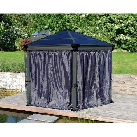 Canopia Set Cortinas Hexagonal Para Cenador Monaco / Roma (1/4)