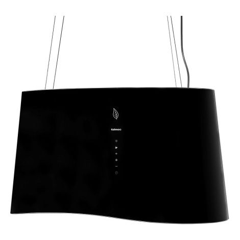 Hotte îlot Falmec Mare E.ion 66 cm verre noir 450 m³/h ionisation LED