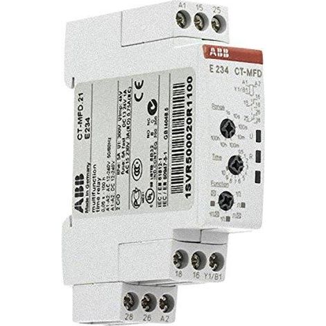 ABB Relé multifunción programable CT-MFD.21 negro fiable y preciso
