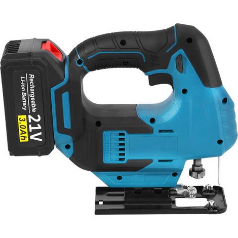 Scie Sauteuse Sans Fil 21V Moteur Sans Balais pour Travail du Bois avec Batterie 10 Cellules et Chargeur (1/5)