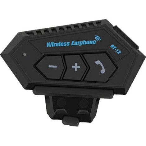 Casque Moto Sans Fil , Interphone Mains Libres, Lecteur de Musique, Casque Moto Sans Fil