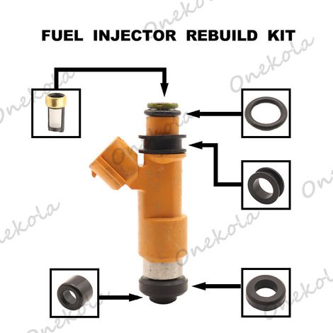 Kit de réparation d'injecteur de carburant, joint d'étanchéité et filtre compatibles avec Suzuki Jimny et Swift 15710-61J00 (1/2)