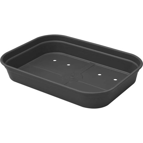 VASCHETTA PER COLTIVARE GREEN BASICS GROW TRAY M LIVING BLACK