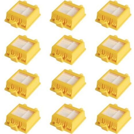 Paquete de 12 cartuchos de filtro de repuesto para los modelos iRobot Roomba 700, 760, 770, 772, 774, 775, 776, 780, 782, 785, 786 y 790, kit de accesorios de repuesto, compatible con la serie iRobot- (1/4)