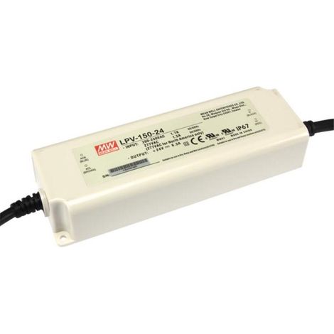 Meanwell LPV-150-24 fuente de alimentación 150W blanca IP67