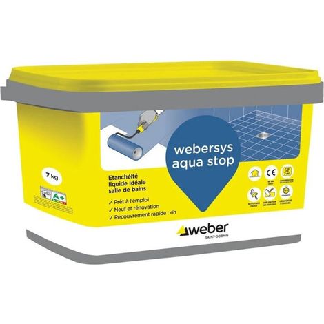 Primaire d'étanchéité sous carrelage WEBERSYS AQUA STOP - seau 15 kg