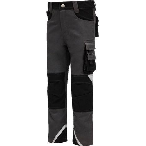 Outdoorhose MOTION TEX KIDS lang 7612KIDS grau/schwarz Nitras Gr.134/140 (1/2)
