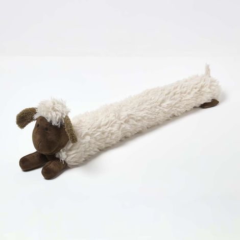 HOMESCAPES Luxury Fabric Sheep Draught Excluder (1/5)