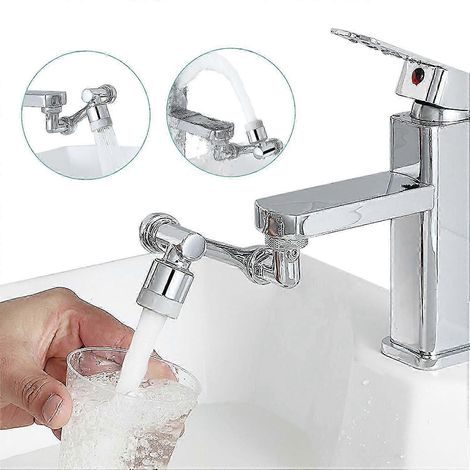 Robinet de cuisine avec filtre anti-déversement, pivotant hors du bec du robinet (1/5)