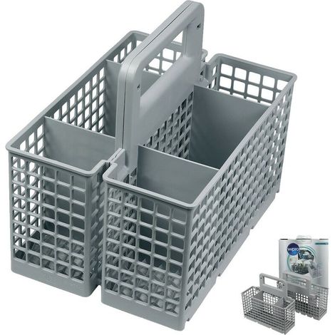 Panier à couverts modulaire 2 en 1 pour lave-vaisselle – Compatible WHIRLPOOL, BAUKNECHT – Dimensions 23,5 x 16,4 x 20 cm (1/3)