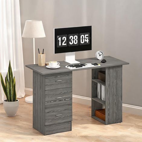 Bureau gris en MDF 120 x 49 x 72 cm (1/5)