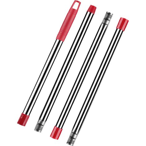 Manche de Vadrouille Rotatif Sections Acier Inoxydable Poignée de (1/5)