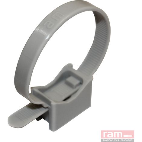 RAM – Lot de 100 colliers serre-câble 16/32 mm – Fixation solide pour tubes – Résistant aux UV – Pour chantiers humides