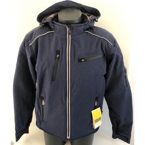 Motorradjacke für Männer Nexone Softshell blau Größe 3xl