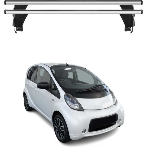 OMAC Dachträger Querträger Alu für Citroen C-Zero 2010-2022 – Abschließbar – T-Nut – City-Crash-getestet – Max. 50 kg Silber (1/5)