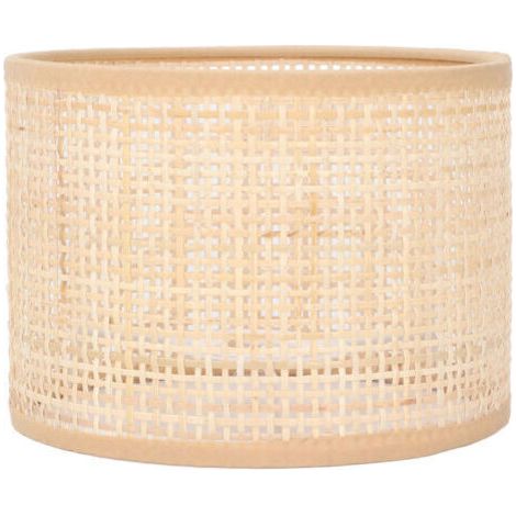 Abat-jour en rotin remplacement panier tissé lustre Vintage Table suspendue couverture de lumière de sol E27 E14