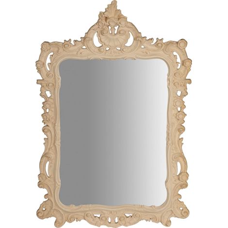 Biscottini Miroir Salle de Bain Cadre Baroque 108x8x72 cm Miroir Mural Vintage Grand Miroir Mural (1/2)