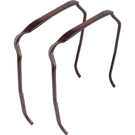 Set mit 2 unsichtbaren Haarbändern für lockiges und dickes Haar, großes Haarband, Haaraccessoire – Schwarz (1/5)