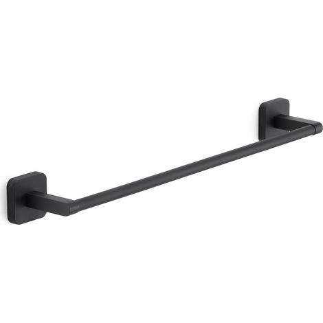 Portasalviette 45 Cm Nero Opaco Da Muro  Tahiti