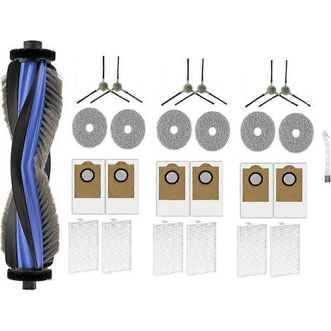 Lot de 26 pièces pour Lefant M3 balayage Machine accessoires brosse principale et latérale Lavage filtre sacs à poussière (1/5)