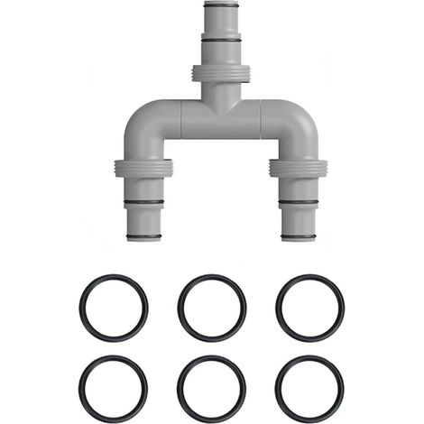 Adaptateur Tuyau Piscine 38 mm/32 mm, Connecteur 3 Voies pour Tuyau de Piscine, Raccord Répartiteur pour Piscine Hors Sol et Système de Filtration (1/5)