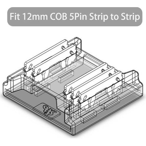 Connettore Rapido per Strisce Led COB e SMD a 5 pin RGBW 12mm (1/5)