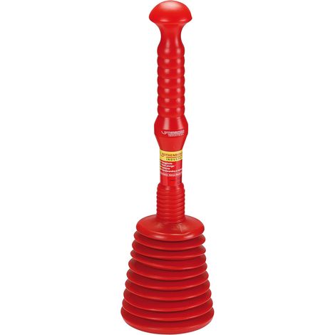 Industrial ROPÜ Maxi ventouse déboucheur, longueur 40cm, cloche Ø 15cm, nettoyage rapide des canalisations cuisine, salle de bain, toilettes, sans produits chimiques, facile à utiliser (1/5)