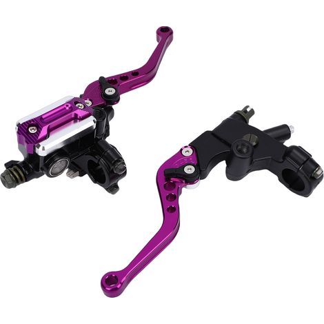 Motorcycle Hydraulic Brake Clutch Lever, Adjustable Aluminum Alloy Clutch Brake Lever with Screw Control for Dirt Bike, Motorcycle, Bicycle (Version C) (1/5)